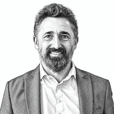 Portrait illustration of Ian Firla