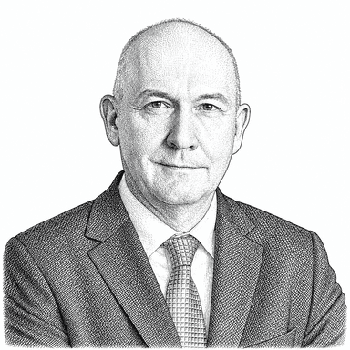 Portrait illustration of Jacek Kubrak